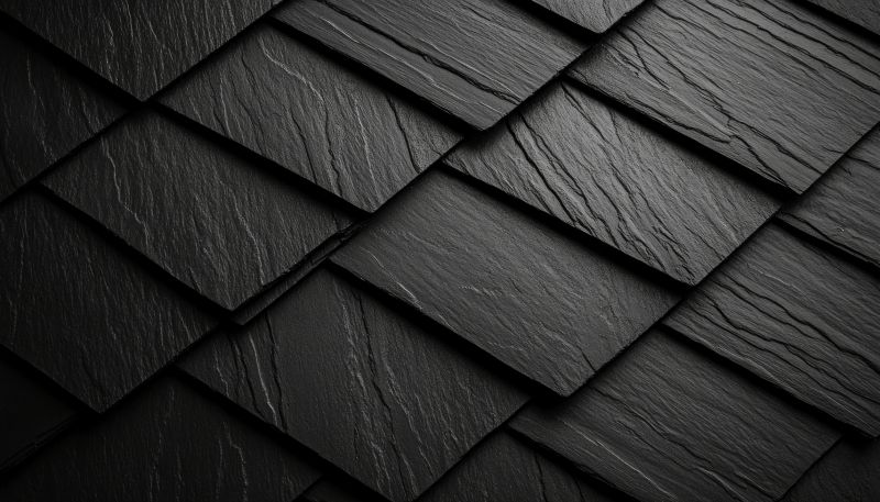 Slate Roof Installation Close-up
